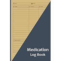 Medication Log Book - Daily Medicine Tracker - Personal Medical Notebook: Medicine Dosage Record Book - Health Journal