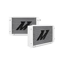 Mishimoto Universal 19 Row Dual Pass Oil Cooler, Silver