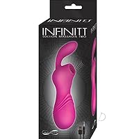 Nasstoys Infinitt Rechargeable Silicone Waterproof Vibration Stimulation with Clitoral Suction Massager Two Vibrator for Women (Pink)