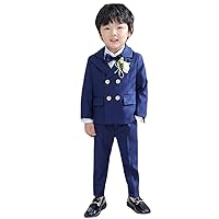 Boys' Three Pieces Suit Double Breasted Buttons Peak Lapel Tuxedos for Formal Party Prom