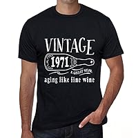 Men's Graphic T-Shirt Aging Like A Fine Wine 1971 53rd Birthday Anniversary 53 Year Old Gift 1971 Vintage