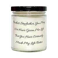 Badass Stepfather, You May Not Have Given Me Life But You Have Scent Candle, Stepfather Present from Son, Nice for Dad, Cool Stepfather Gifts for Birthday, Unique Stepfather Gifts, Cool Stepfather