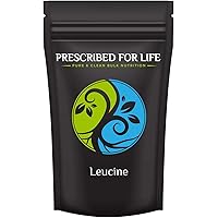 Prescribed For Life Leucine Powder | Amino Acid Nutritional Supplemet | Branched Chain Amino Acids BCAAs | Natural, Unbleached, Gluten Free, Vegan, Non-GMO, Soy Free, Kosher (2 kg)