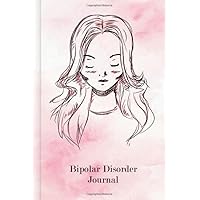 Bipolar Disorder Journal: To fill in & tick to record manic & depressive phases with mood tracker & early warning signs for before, during & after therapy | Design: Portrait