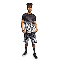 Men's Tracksuit Set Short Sleeve Top and Shorts