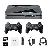 X2PRO Retro Game Stick, 2.4G HD Retro Home Video Game Console with Game Controllers Memory Card Build-in 256G 50,000 Games, Plug and Play Video Games for TV