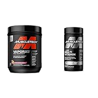 Pre Workout Powder Vapor X5 for Men & Women Miami Spring Break with Platinum Multivitamin for Immune Support Vitamins A C D E B6 B12 Daily Supplements for Men (30 + 90 Servings)
