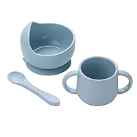 suction bowls for baby|suction bowls for toddlers|Toddler Cups 100% Tiny Silicone Drinking Training Cup for Baby|Silicone Baby Feeding Set|2 easy- grip handles