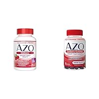 AZO Cranberry Urinary Tract Health Supplement Softgels & Gummies, 1 Softgel/Gummy = 1 Glass Cranberry Juice, Sugar Free, Non-GMO, 100 Softgels & 72 Gummies