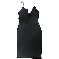 bebe Womens Lace Up Bodycon Dress