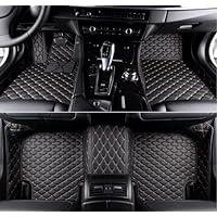 Custom Car Floor Mats Compatible with All Models Protect Your Vehicle's Interior from Dirt and Debris 2000-2024 (Black Gold)