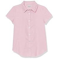 Girls' Uniform Classic Fit Short-Sleeve Oxford Shirt