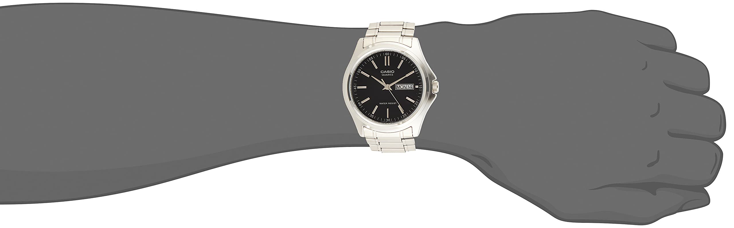 Casio Classic Silver Watch MTP1239D-1A