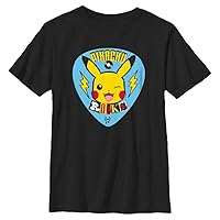Pokemon Kids Pikachu Rocks Boys Short Sleeve Tee Shirt