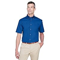 M500S Men's Easy Blend™ Short-Sleeve Twill Shirt with Stain-Release