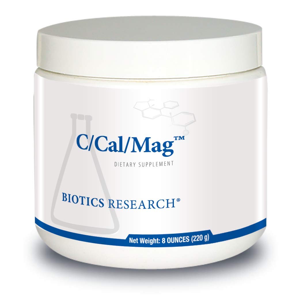 Biotics Research C Cal Mag Powder Cal Mag Powder, 400 200, Easy to Mix Powder, Easy to Swallow, Highly Absorbed, Vitamin C Added, Bone Strength, Promotes Relaxation, Antioxidants 220grams