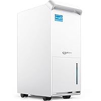 4,500 Sq.Ft Energy Star Dehumidifier for Basement with Drain Hose, 52 Pint DryTank Series Dehumidifiers for Home Large Room, Intelligent Humidity Control