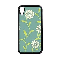 Green White Flowers Decorative Pattern for iPhone XR iPhonecase Cover Apple Phone Case