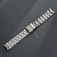 22mm 316L Stainless Steel Oyster Solid Curved End Watch Strap Band SKX007 Bracelet Fit For Old SKX007 009 7002 Dive Watch