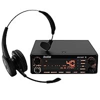 RoadKing RKCBBT Voice-Activated Hands-Free CB Radio with Bluetooth Headset and CB Mic, Black