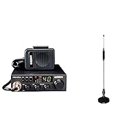 Uniden PRO520XL Pro Series 40-Channel CB Radio and Tram 703-HC Center Load CB Antenna Kit