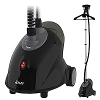 SALAV® GS18-DJ Standing Garment Steamer with Roll Wheels for Easy Movement, 1.8L Water Tank for 1 Hour Continuous Steaming, Adjustable Pole for Storage, Includes Descaler Packet, 1500 watts