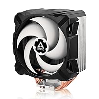 Freezer A35 - Single Tower CPU Fan, AMD Specific, Pressure Optimized 120 mm P-Fan, 0-1800 RPM CPU Air Cooler, 4 Heat Pipes, incl. MX-5 Thermal Paste - Black