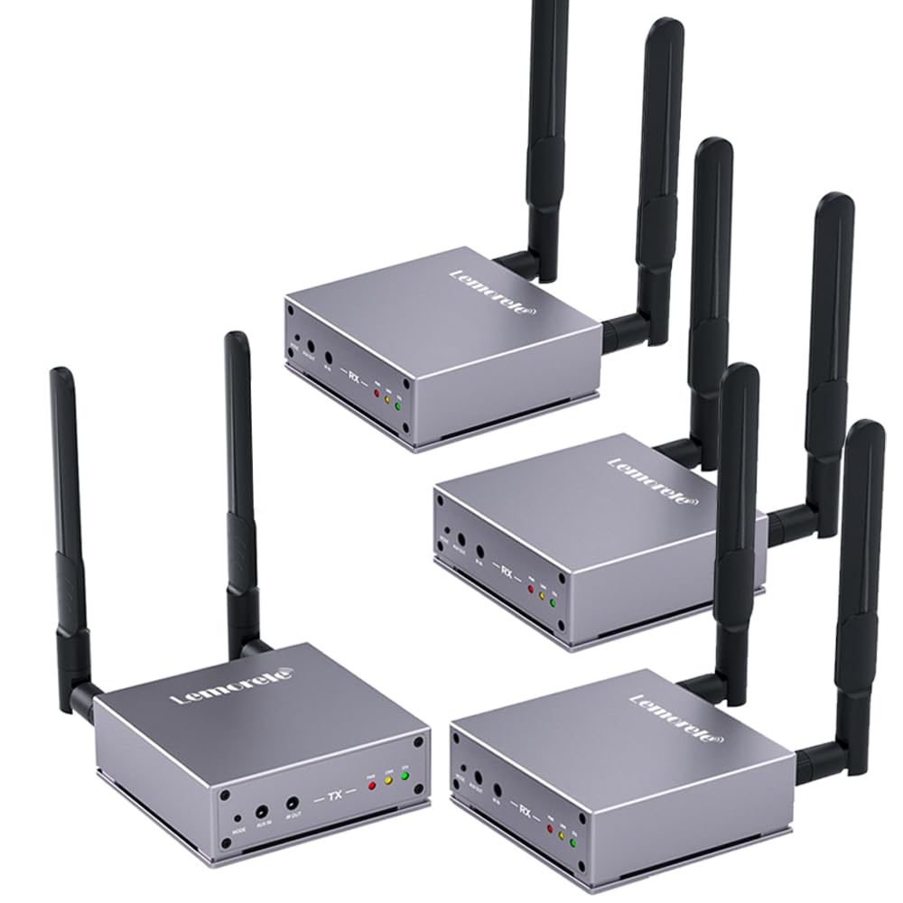 Lemorele Wireless HDMI Extender Kit Include Transmitter and 3 Receivers