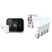 Smart Thermostat for Home, WiFi Programmable Digital Thermostat & Sengled Alexa Light Bulb, WiFi Bulbs, Smart Bulbs, Smart Bulbs That Work with Alexa and Google Assistant