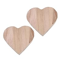 BESTOYARD Wedding Decor 2pcs Wooden Boxes Heart Shaped Jewelry Boxes Gift Boxes Watch Boxes Unfinished Wood Boxes Wooden Storage Box Trinket Container Jewelry Gift Boxes