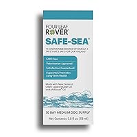 Safe-Sea Premium Fatty Acids - Omega-3 for Dogs - New Zealand Green-Lipped Mussel Oil for Joint Support - 11 to 45 Day Supply, Depending on Dog’s Weight - Vet Formulated