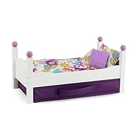 Emily Rose 14 Inch Doll Furniture | Classic White Single Stackable 14.5