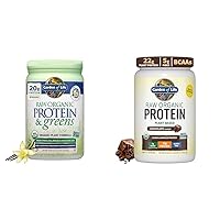 Raw Organic Protein & Greens Vanilla - Vegan Protein Powder for Women and Men & Vegan Protein Powder - 22g Raw Plant Protein, BCAAs, Probiotics & Digestive Enzymes