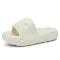 incarpo Cheese Sandals Cheese Slides for Women Ultimate Comfort Soft Non-Slip Indoor Slippers Shower Shoes Cushioned Thick Sole