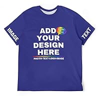 t Shirts for Men Design Your Own Personalized T Shirts Add Text/Name/Photo Custom Shirt