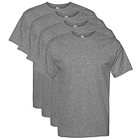 Hanes Mens Essential-T Cotton T-Shirt, Athletic Crimson_Discontinued