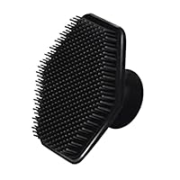 Silicone Face Scrubber Exfoliator Brush, Body Scrub Brush, Men Gentle Massager Dry Face Scrubber Manual Brush(Black)