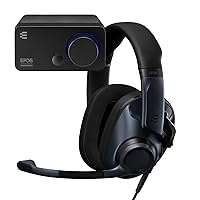 EPOS Audio PC Gaming Audio Bundle with H6PRO Closed Acoustic Gaming Headset (Sebring Black) and GSX 300 External Audio Card (Black) (1001165)