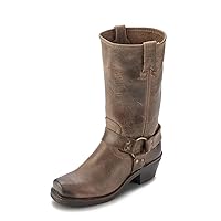 Frye Harness 12R Boots for Women Crafted with Italian Leather with Goodyear Welt Construction, Durable Rubber Outsole, and Nickel & Brass Hardware – 11 ½” Shaft Height