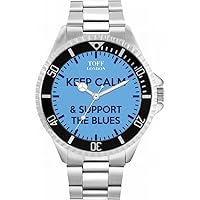 Football Fans Keep Calm and Support The Blues Ladies Watch