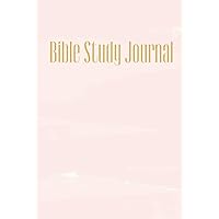 Bible Study Journal: Blank Pink & Gold Notebook for Bible Notes, Great for Daily Devotions and Bible Studies; 6 x 9, 120 Lined Pages Bible Study Journal: Blank Pink & Gold Notebook for Bible Notes, Great for Daily Devotions and Bible Studies; 6 x 9, 120 Lined Pages Hardcover Paperback