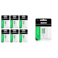 Reach Waxed Dental Floss Bundle | Mint Flavored, 200 YD, 6pk + Mint Flavored, 200 Yards, 1 Pack
