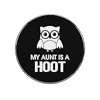 My Aunt is A Hoot Funny Refrigerator Sticker Strong Fridge Stickers Decoration for Kitchen Cabinet Office Decor