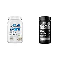 MuscleTech Grass Fed Whey Protein Grass Fed Whey Protein Powder Protein Powder & Platinum Multivitamin for Immune Support 18 Vitamins & Minerals Vitamins A C D E B6 B12