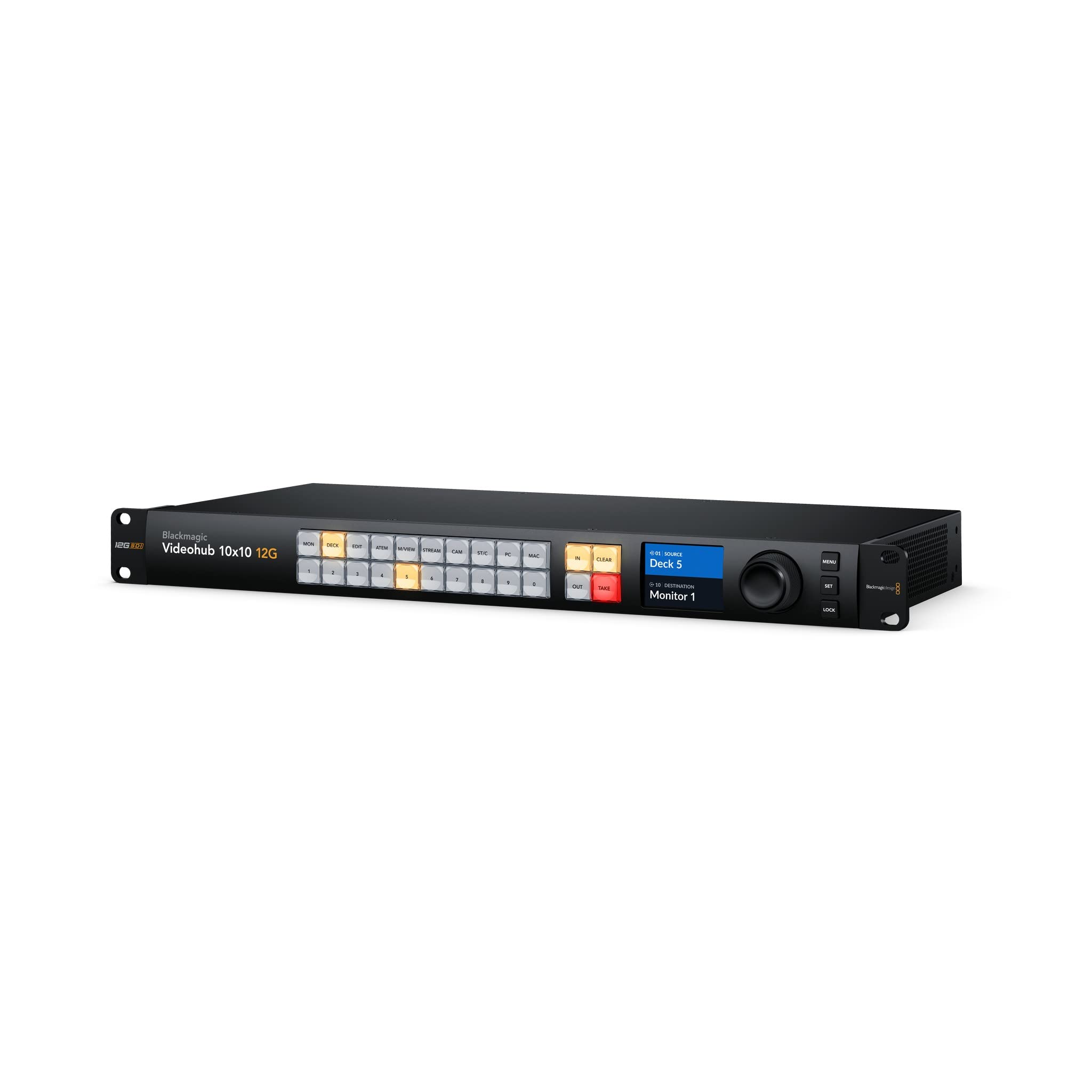 Blackmagic Design Videohub 12G Router, 10 Inputs and 10 Outputs