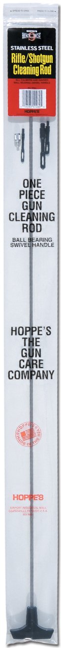 Hoppe's Bench Rest Stainless Steel 1-Piece Universal Rifle/Shotgun Cleaning Rod (All Calibers and Gauges)