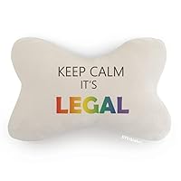LGBT Rainbow Flag Keep Calm Car Trim Neck Decoration Pillow Headrest Cushion Pad