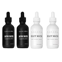 SAKARA Beauty Water + Detox Water Drops - Trace Mineral Drops & Chlorophyll Liquid Drops, Mineral Supplements, Liquid Chlorophyll Drops