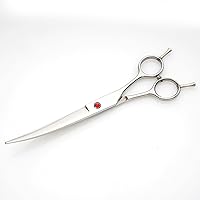 Household Stainless Steel Barber Scissors Set Direct Scissors Teeth Scissors Curved Scissors Bangs Thin Scissors Beauty Salon Scissors 银色上弯