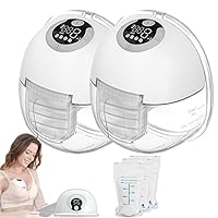 Electric Breast Pump for Breastfeeding, Double Wearable Breast Pump, Hands-Free & Strong Suction, Portable Household Breast Pump Can Be Placed Upright